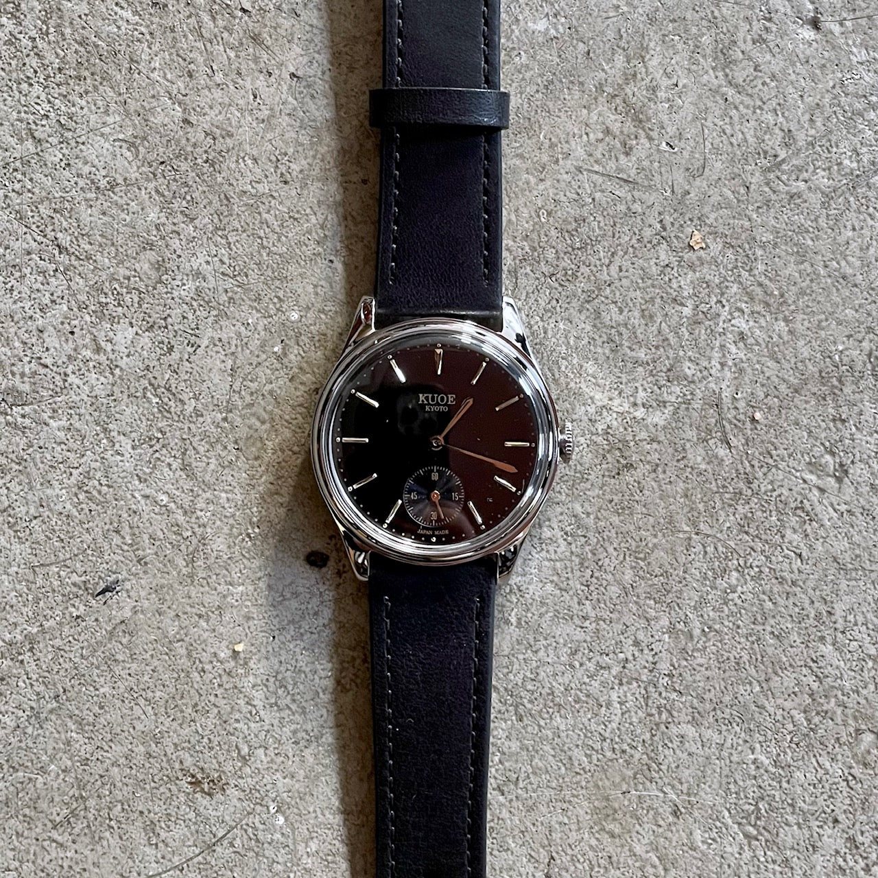 old smith 90-001 black x black leather - sapphire glass upgrade