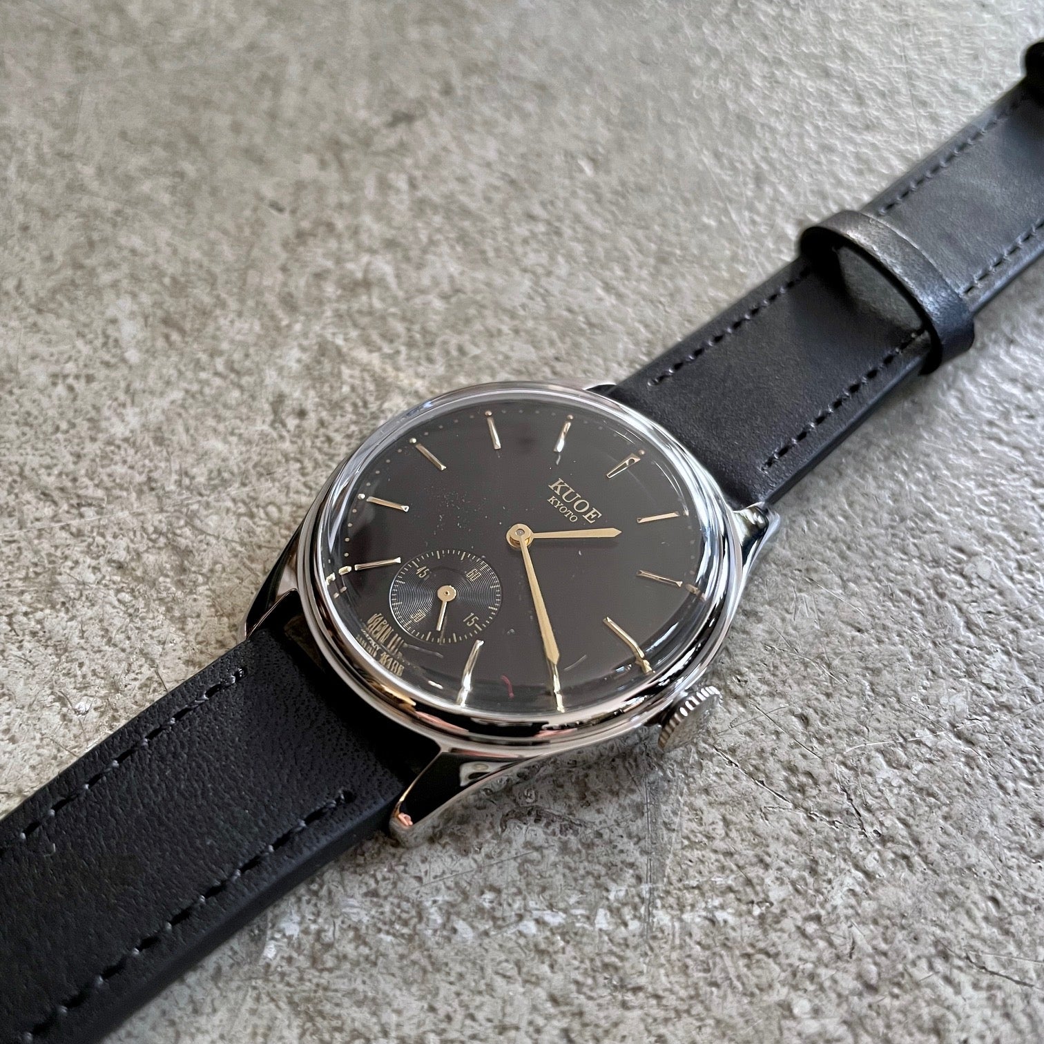 old smith 90-001 black x black leather - sapphire glass upgrade