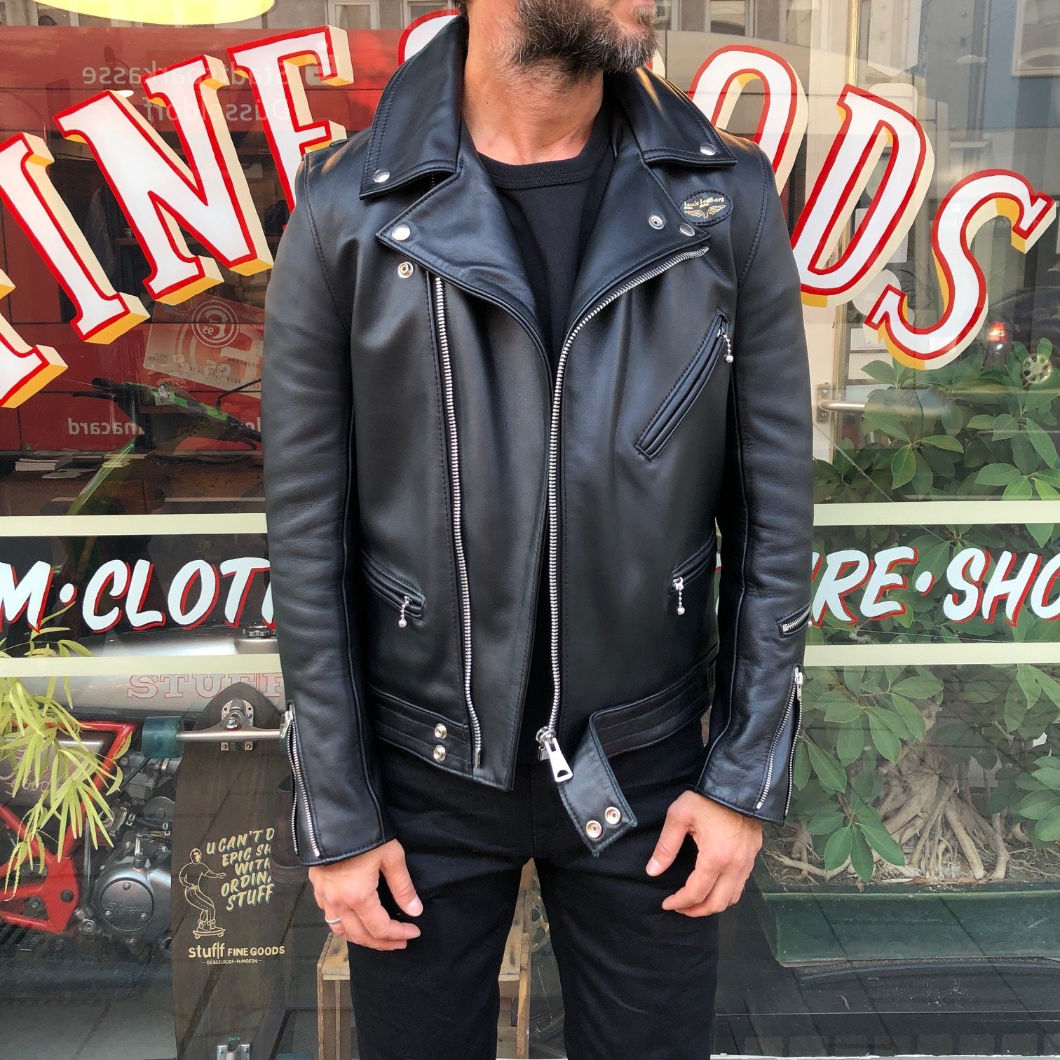 ジャケット・アウター Lewis Leather 441TH Tight-fit Cyclone 36 Cyclone Jacket No.441