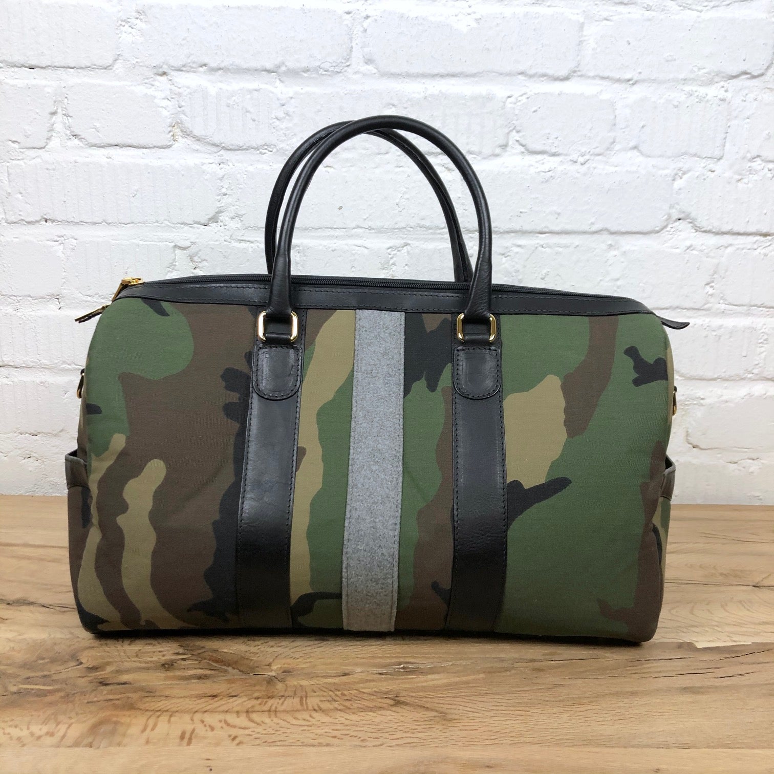 monte coe camo weekender bag