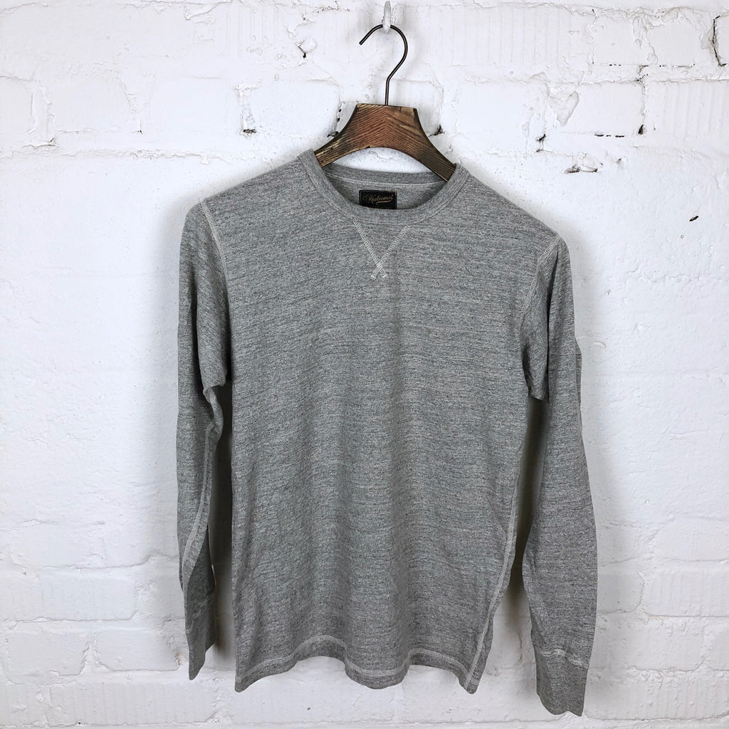 National Athletic Goods - Long Sleeve Gym Tee - Mid Grey – Withered Fig