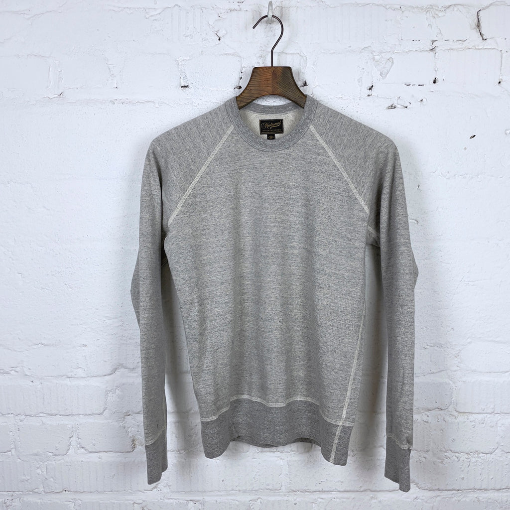 National Athletic Goods - Long Sleeve Gym Tee - Mid Grey
