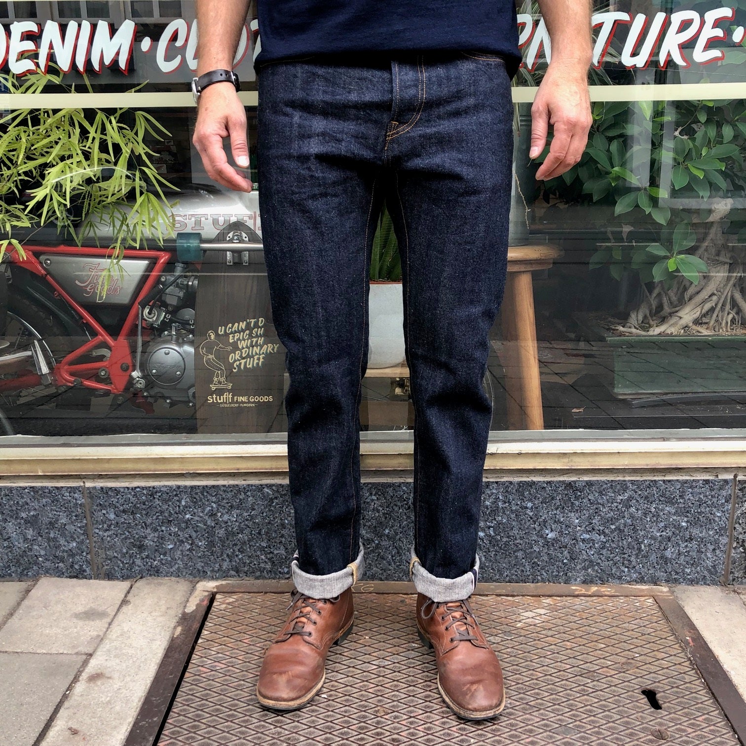 Selvedge Real Denim Jeans Nimude Akazo Selvedge Raw Denim