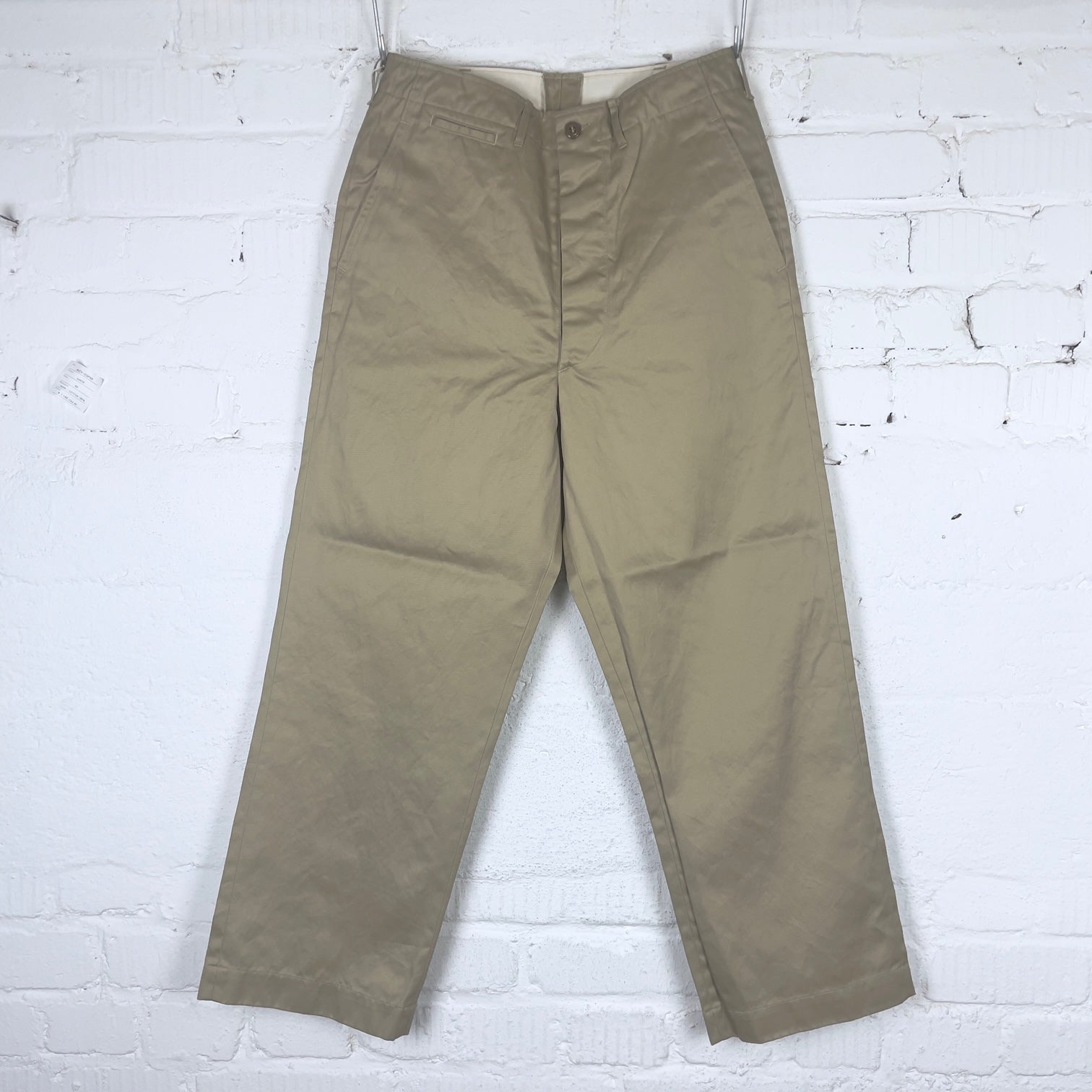 vintage fit army trousers khaki (stone wash) | orslow | made in