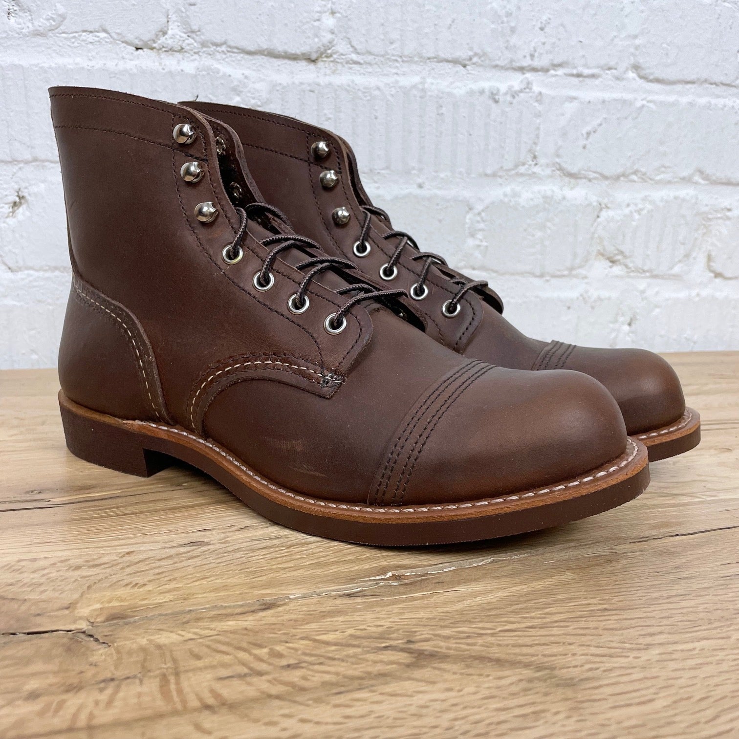 Wing Safety Shoes Red Wing True Hiker Iron Ranger 8111 Amber