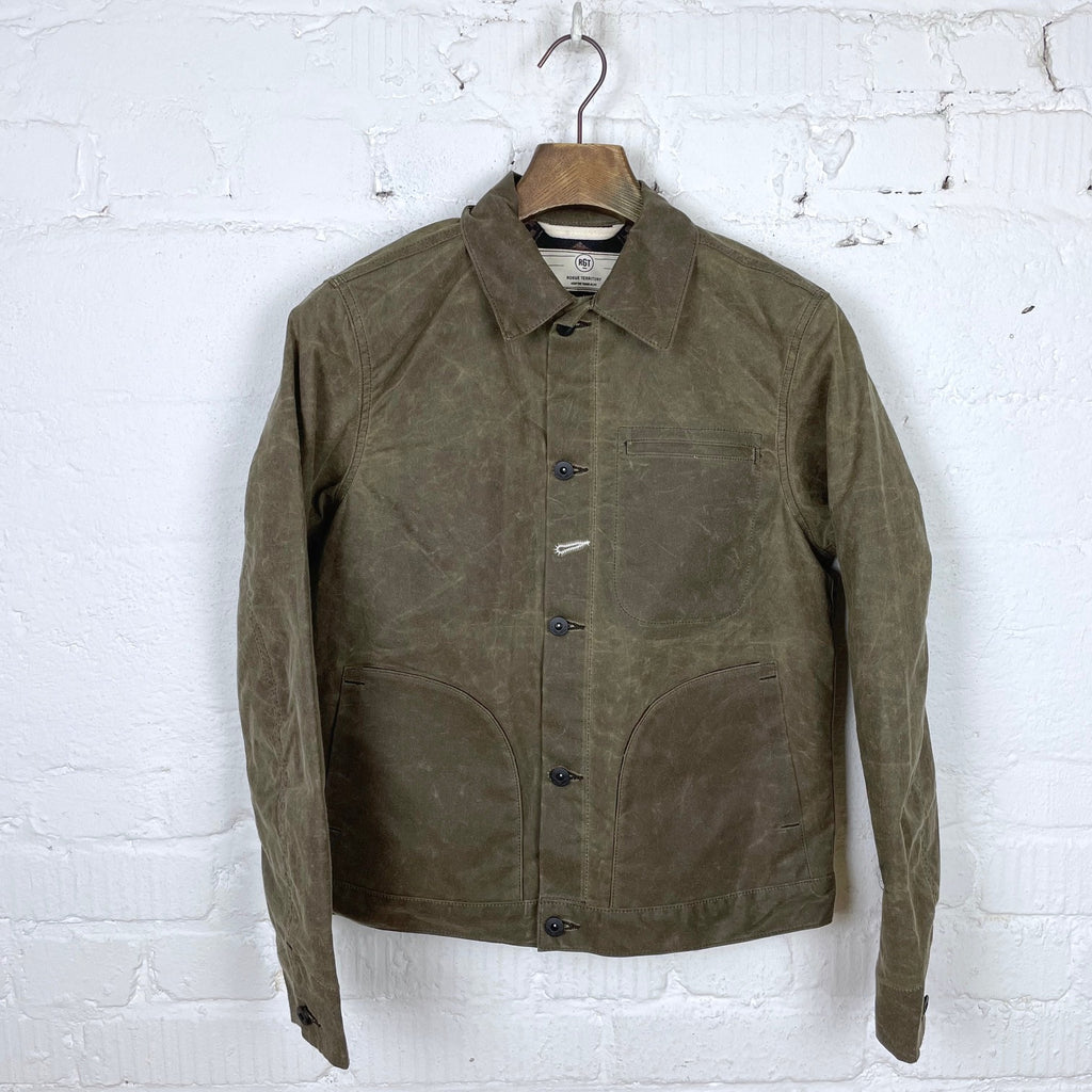 rogue territory lined ridgeline supply jacket waxed brown