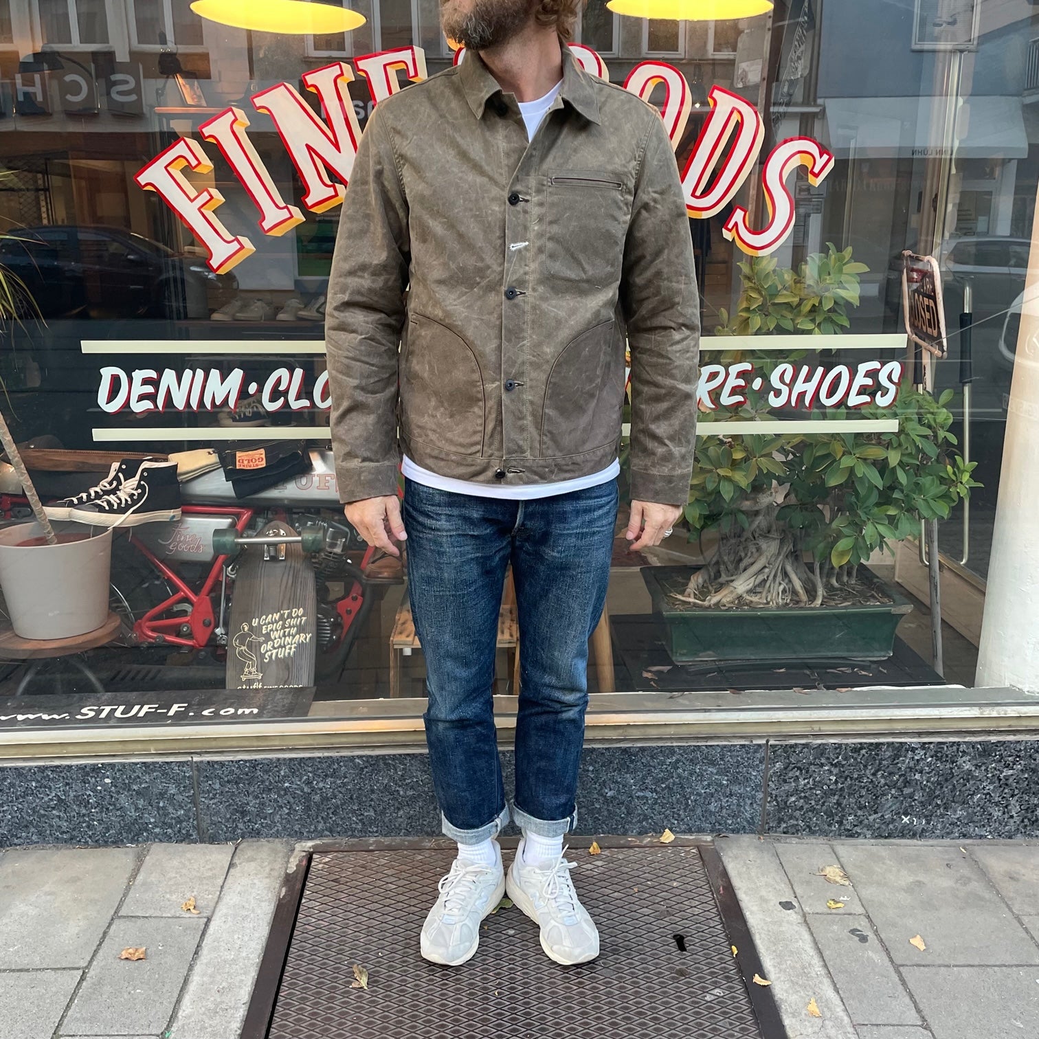 rogue territory lined ridgeline supply jacket waxed brown