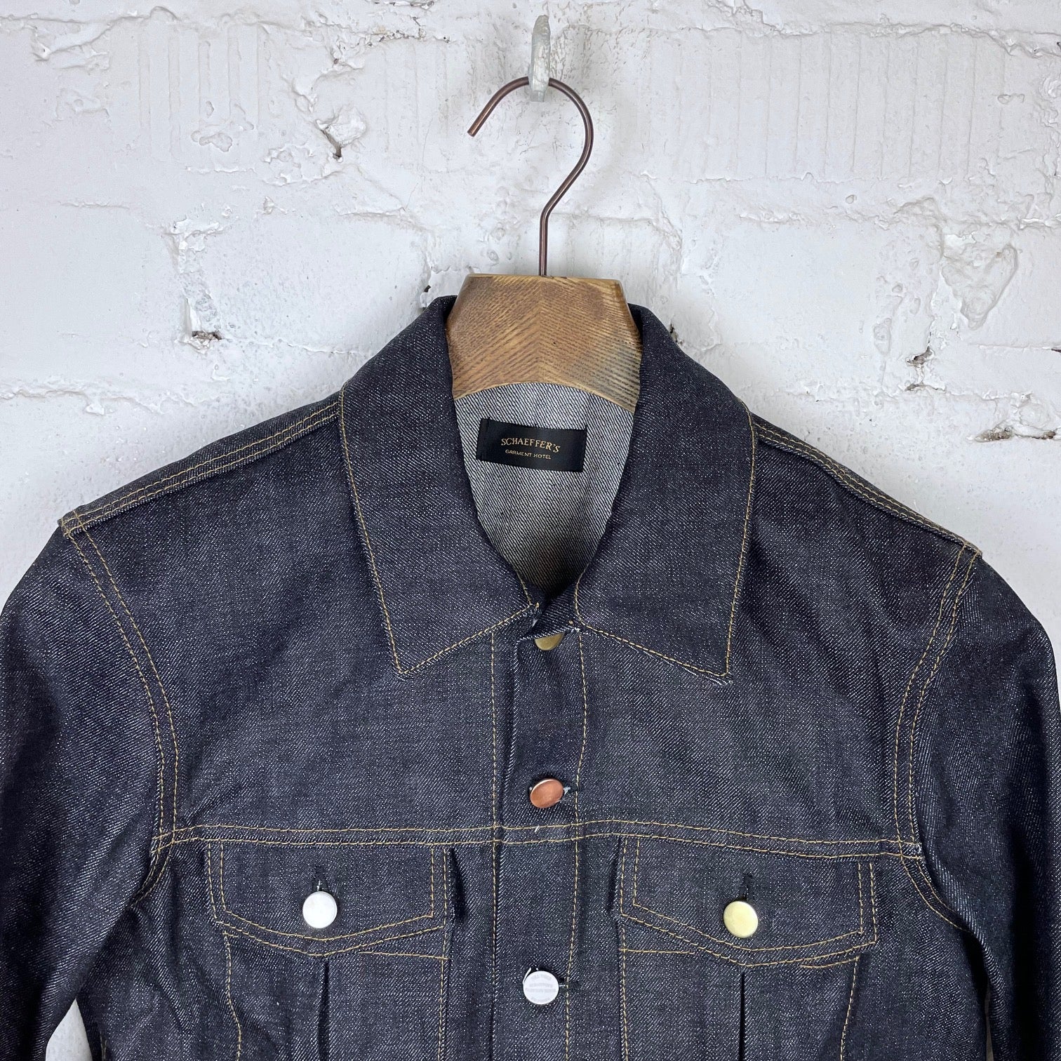 Jean Jacket Rope schaeffer's garment hotel | 16oz denim jacket rope indigo – stuf|f-official