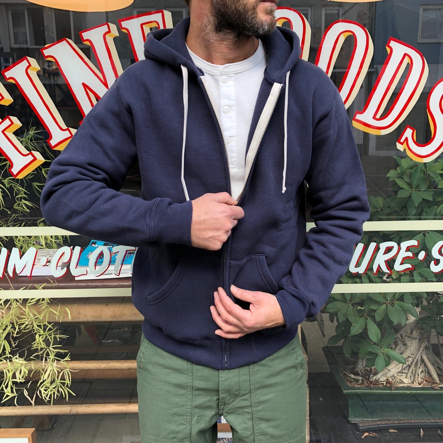 the real mccoy's | joe mccoy 10oz loopwheel f-z parka navy – stuf