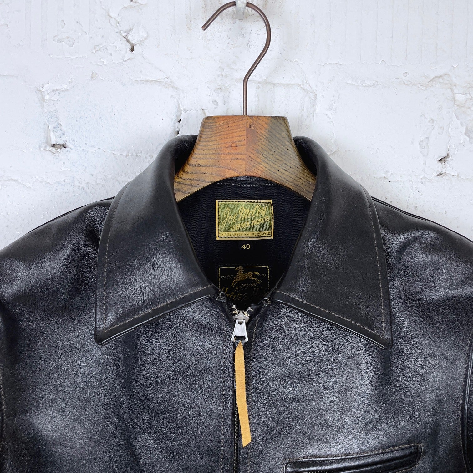 ジャケット・アウター LEATHER SPORTS JACKET NELSON 38 30s LEATHER SPORTS JACKET / NELSON – The Real McCoy's