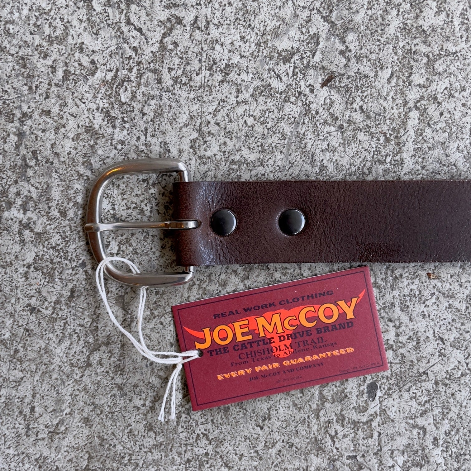 the real mccoy's | joe mccoy narrow width belt - brown – stuf|f