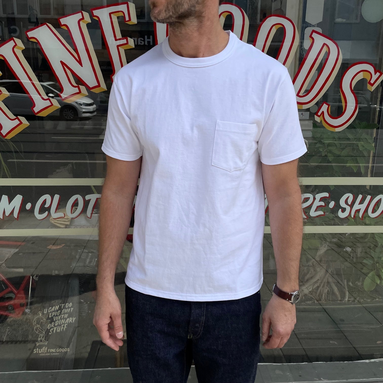 JOE MCCOY TEE BIRDIES WHITExBURGUNDY (L) ジョーマッコイ TEE