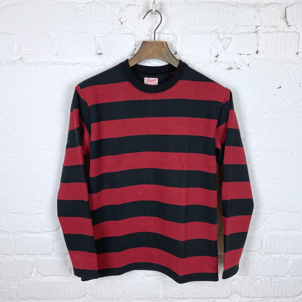 https://www.stuf-f.com/media/image/72/f8/31/the-realmccoys-buco-stripe-racing-jersey-red-black-1.jpg