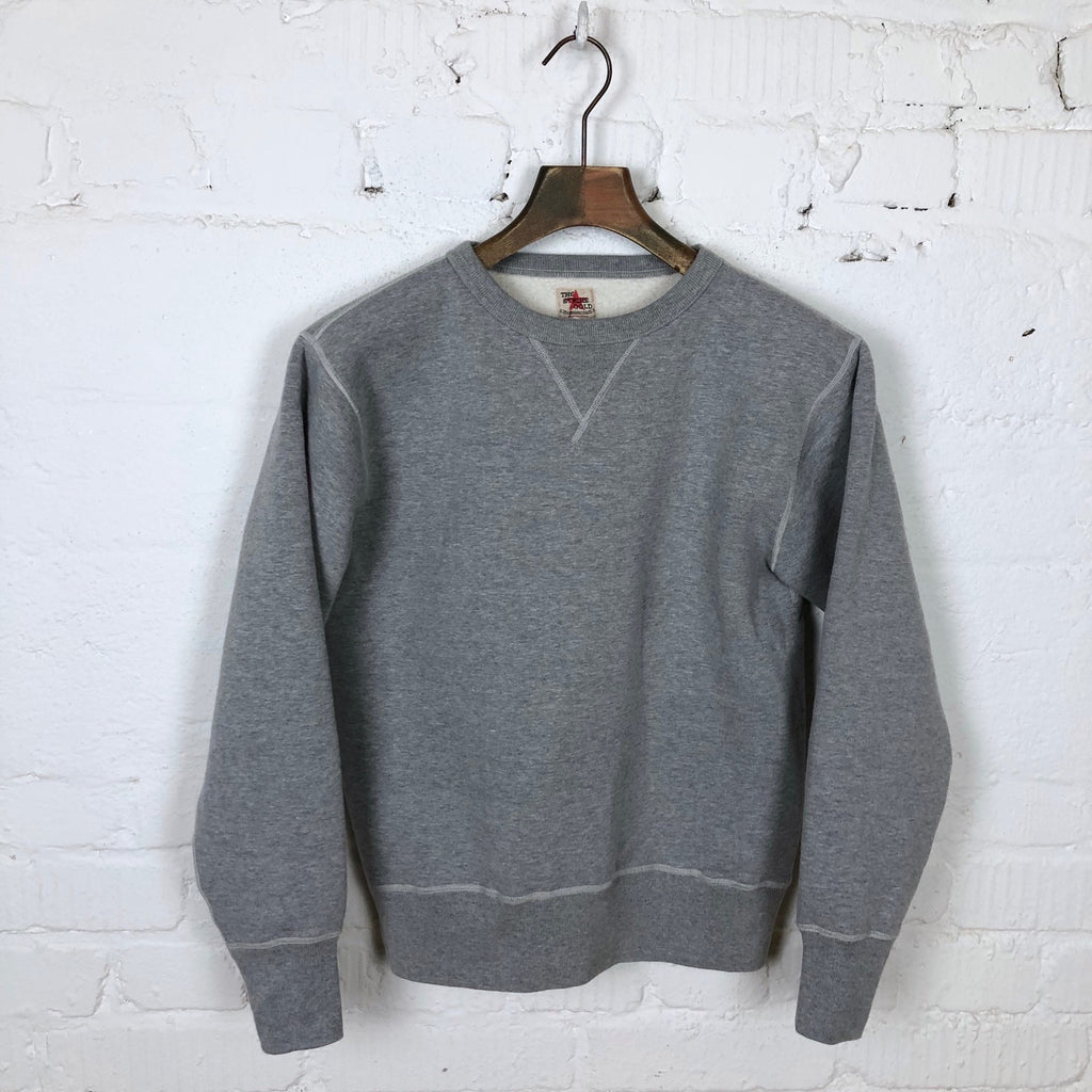 the strike gold | heavy loopwheeled sweatshirt sgc001 - heather grey