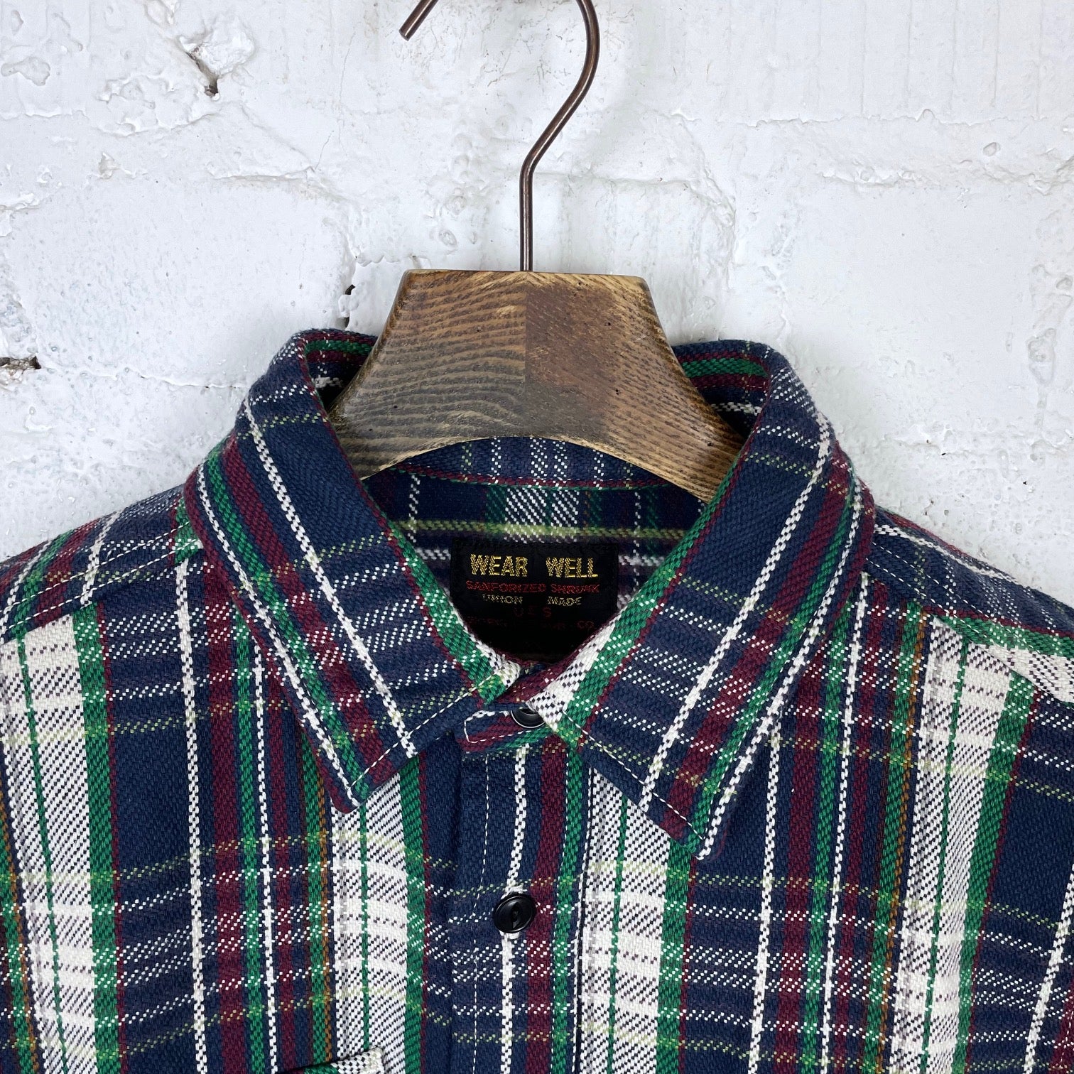 ues | heavy flannel shirt navy – stuf|f-official