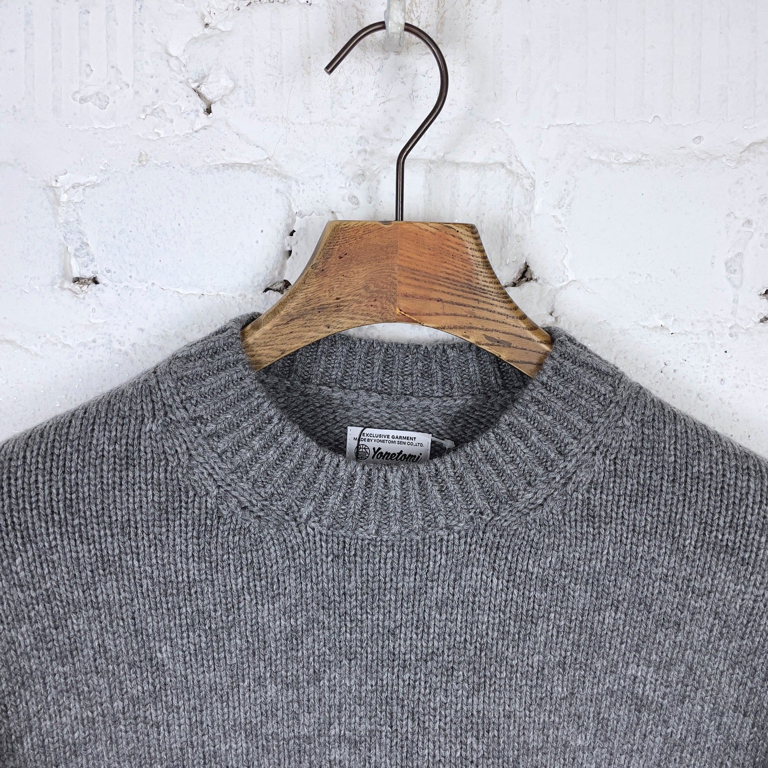 BONBOM ボンボム ニット・セーター S グレー 【古着】【中古】【送料無料】 yonetomi-soft-lambswool-